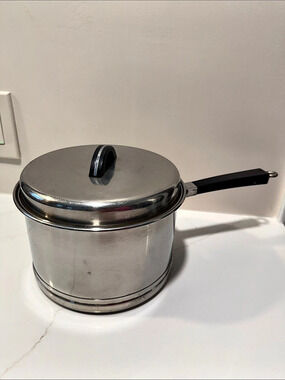 Vintage Lifetime 3qt 18-8 Stainless Steel Saucepan with Lid